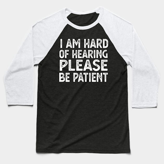 Hearing Impaired hearing Baseball T-Shirt by Gaming champion